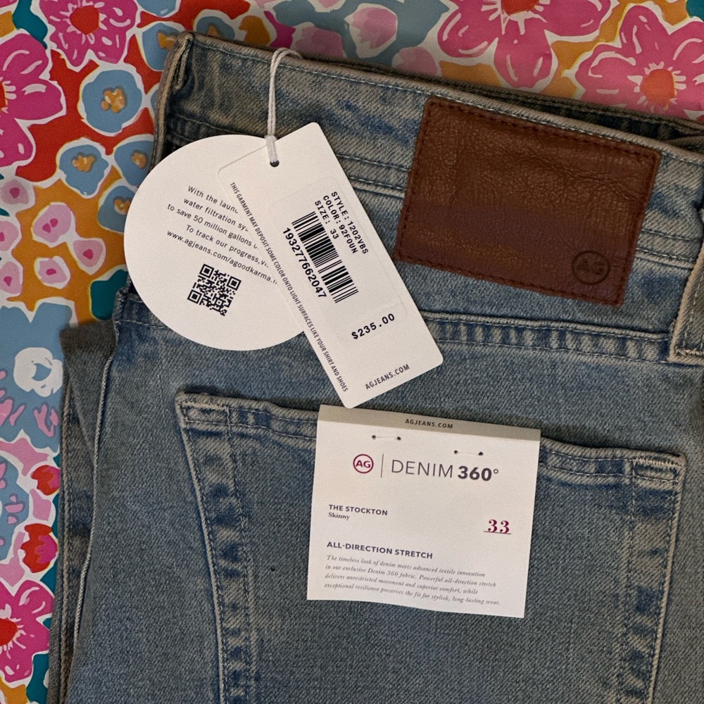 AG Slim Straight Men’s Jeans-NWT-Size33 - Picture 3 of 4